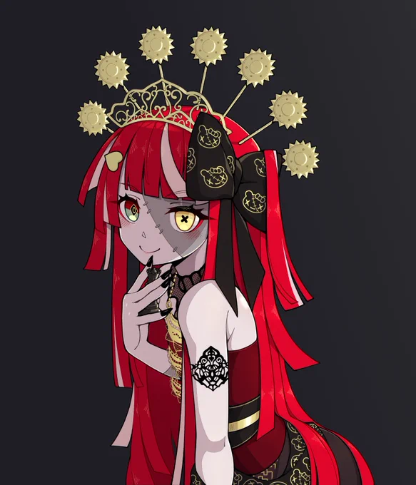 Commission works for @/kanauru 🧋
Thank you for commissioning me! 🌸

#graveyART 🧟 