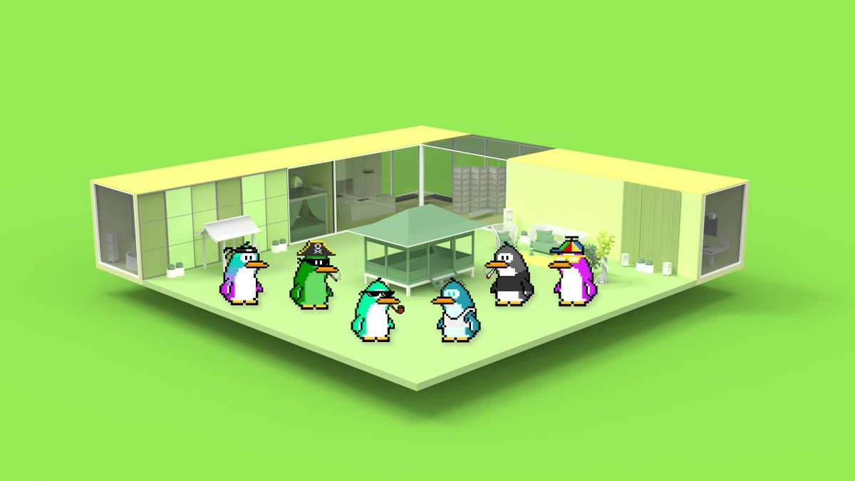 SolFlip's tweet image. More people are joining the @FlippiesNFT community with an increase of 11,000% in traded volume.

To celebrate the win, they are gathering at the green @MetaHomes