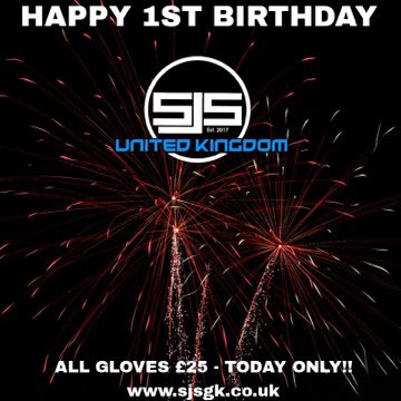 SJSGK_UK's tweet photo. All gloves on our website will be £25 for today only to celebrate 1 year of SJS Goalkeeping UK.
Head to https://t.co/vtafDPpXNa
*whilst stock lasts
#sjs #sjsgoalkeeping #teamsjs #teamsjsuk #sale #celebrate #greatsave https://t.co/BgXpBVAQfV