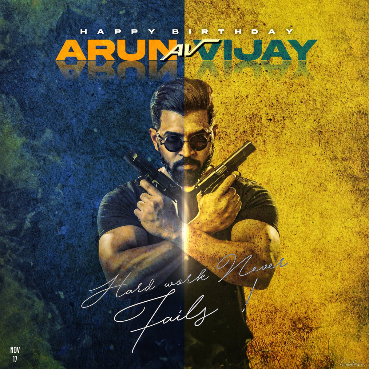 Happy Birthday Thalaivaaa ♥💥 @arunvijayno1  #hardworkneverfails ❗
#HBDArunVijay #HBDAV #ArunVijay #HappyBirthdayArunVijay @AllIndiaAVfans @MOHNISHMAADHAV @itzMe_Hariharan @kajendrakrs @shynu_mash @Clinton22Roach @VGMediaworks