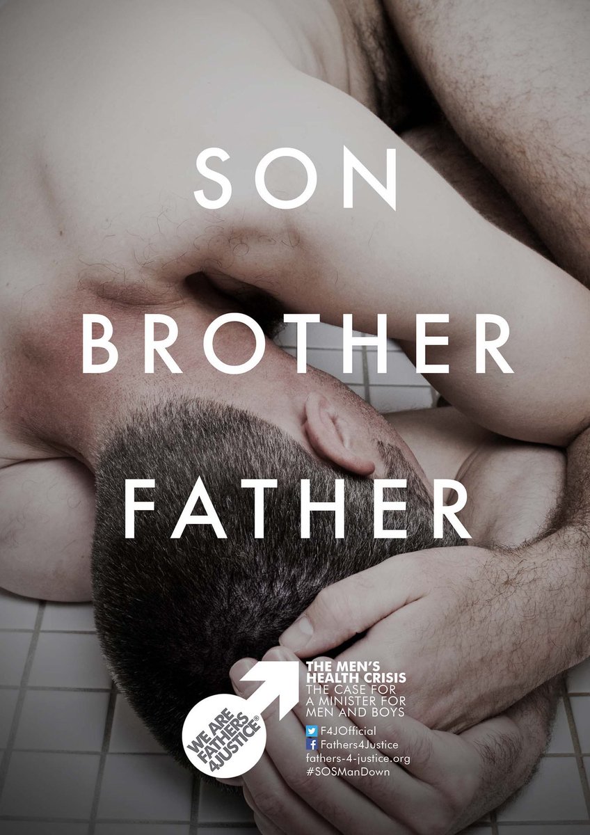 F4JOfficial's tweet photo. INTERNATIONAL MEN’S DAY: Read about the #Fathers4Justice #SOSManDown campaign calling for a #MinisterForMen Read our briefing document here: https://t.co/MpAD84wsNN #F4J #IMD2021 #InternationalMensDay #MensHealth #MaleSuicide https://t.co/lwIgO8Nfk3