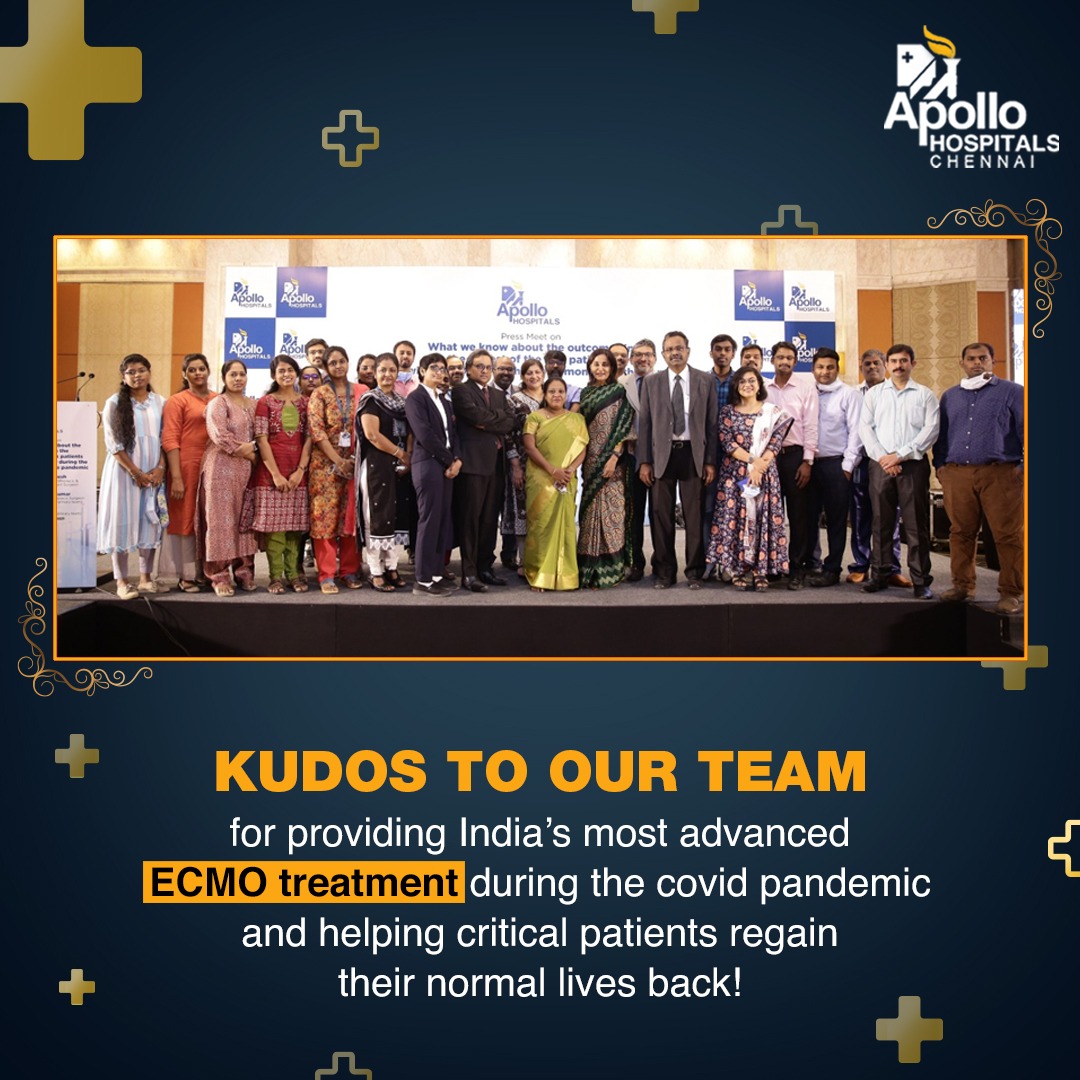 Apollo_Chennai's tweet photo. During the brutal second wave of #Covid_19 #pandemic, we helped critical #patients regain their lung function by administering India’s most advanced #ECMO treatment at #ApolloHospitals, Greams Road, #Chennai.
#ApolloChennai #ApolloForYou #WeCare #LifeAtApollo #Treatment #Pandemic https://t.co/raTwDPbH2t