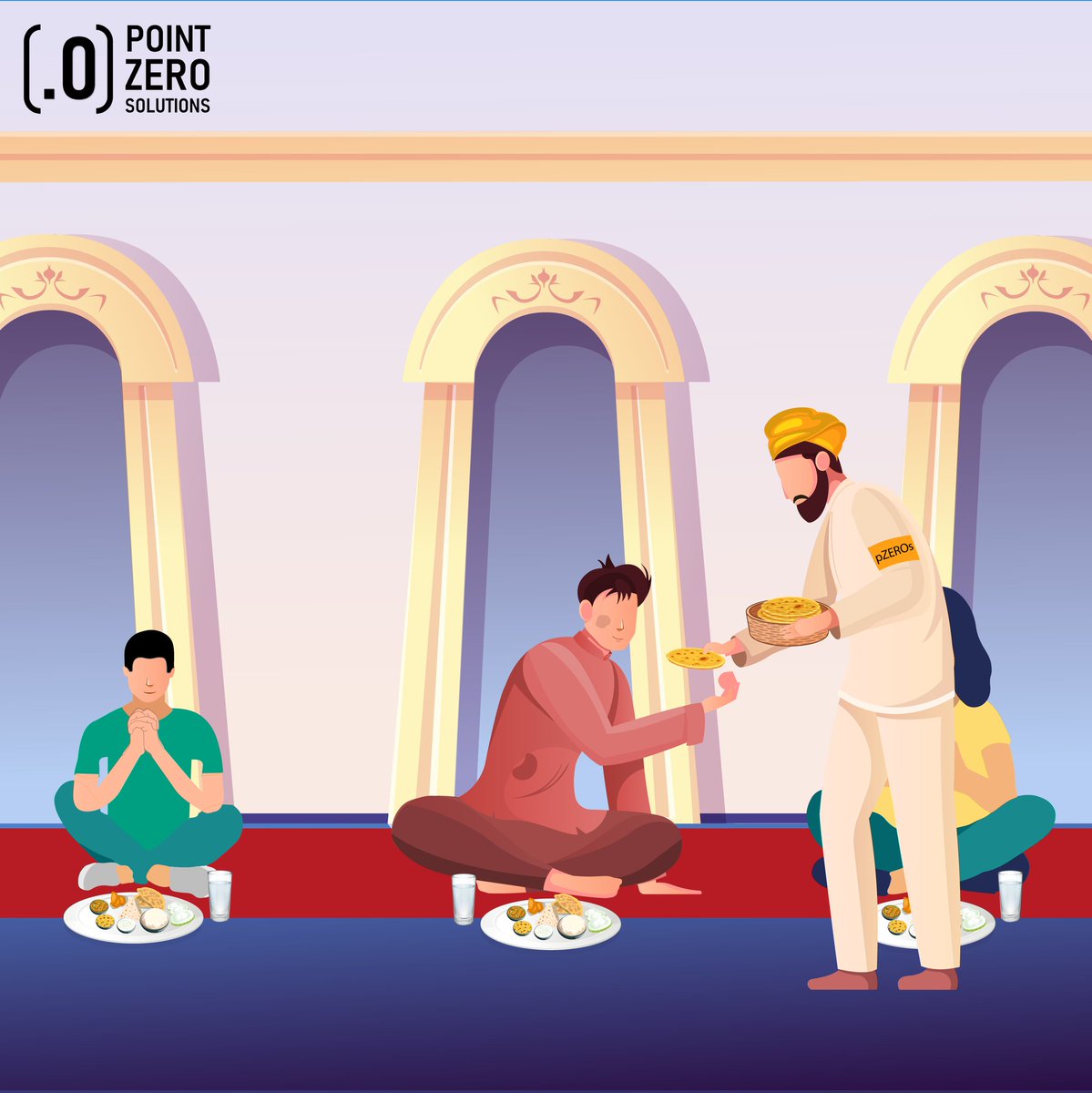 pzer0s's tweet photo. The noble act of Langar communal meal is practiced since Guru Nanak dev Ji, serving people in need. Following the same principle to assist the community, pZEROs wishes everyone a happy Guru Nanak Jayanti. Let's evolve together.
#GuruNanakJayanti #pZEROs
#pointzerosolutions https://t.co/4ZdXX8UuRu