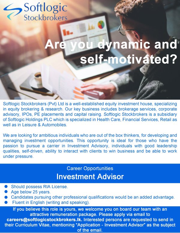 Job Application for Investment Advisor: Começo de Carreira