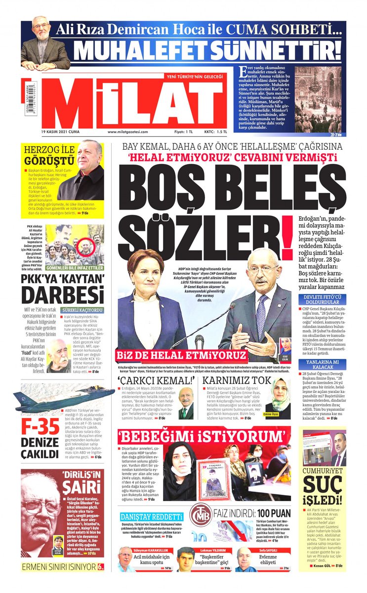 28 Şubat Öğrenci Derneği Genel Başkanı <a href="/emineilyas1/">Emine İLYAS</a> , FETÖ üyelerine "göreve iade" sözü veren Kemal Kılıçdaroğlu'nun hangi yüzle helallik isteyeceğini sordu ve ekledi: Bizim boş sözlere karnımız tok.