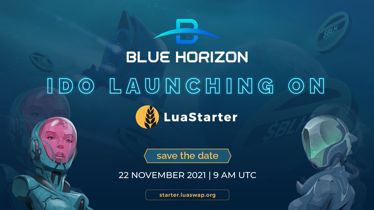LuaSwap's tweet photo. LAST DAY to secure your allocation for @BlueHorrizonNFT IDO on #LuaStarter!
✅ $LUA staking deadline: TODAY, Nov 19, 9AM UTC
Make sure to stake at least 5,000 $LUA in #LuaSafe, or provide liquidity for $LUA- $TOMO(E) pool 🙌
Detailed instruction 👉 https://t.co/ZW9BxrmBzG https://t.co/QM3TbnZ0UR
