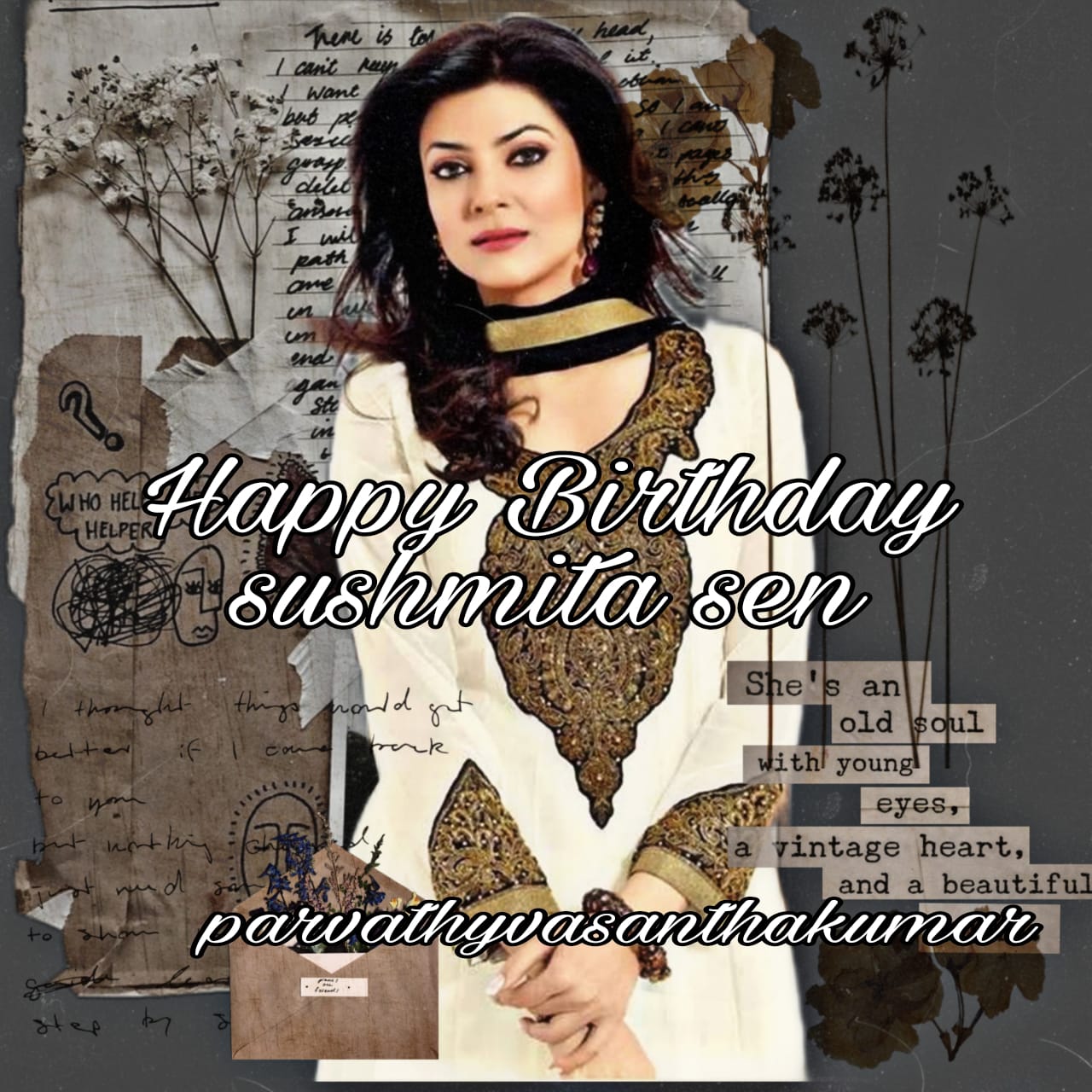 Happy birthday
Sushmita Sen   