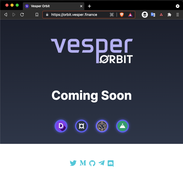 VesperFi's tweet photo. Stay tuned...

https://t.co/7xzWWmwGsG

$FEI $FRAX $ALUSD $DPI $VSP

@AlchemixFi @fraxfinance @feiprotocol @indexcoop @defipulse https://t.co/JSv8xx6XRT