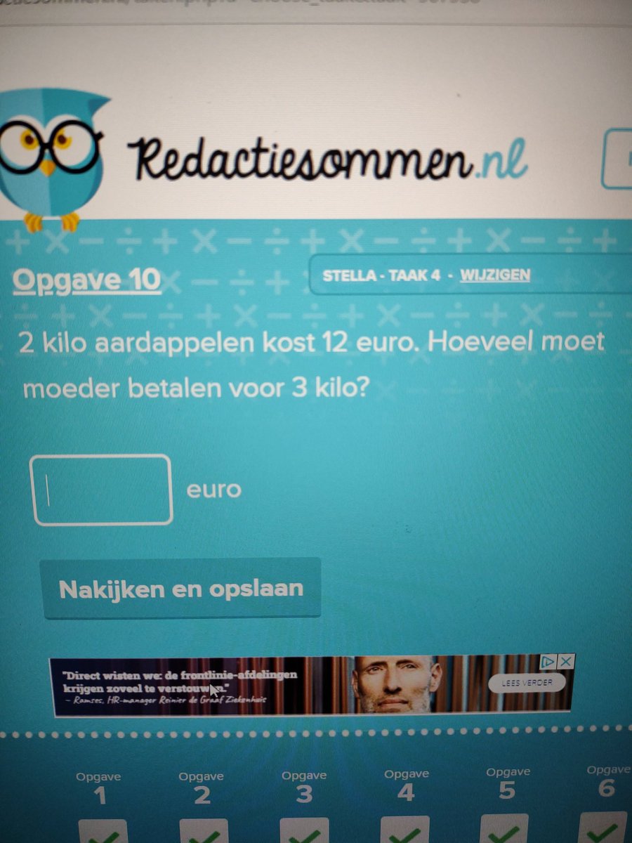 Tijdens de rekenles wordt alvast een voorproefje genomen op de toekomstige voedselprijzen ten gevolge van de #greendeal 😜