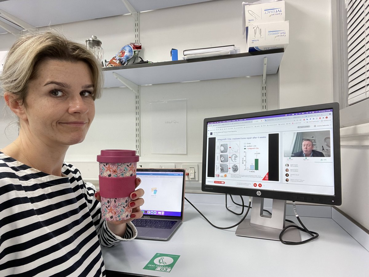 Joanna Sadowska aka Dr Jojo 🌸 (@jmsadowska) on Twitter photo Nothing better like listening to your manager and Director of Research & Innovation <a href="/fjobrien/">Prof. Fergal O'Brien</a> at 7.30am (Dublin time) giving a keynote on research carried in the <a href="/TissueEngDublin/">RCSI TERG</a> including <a href="/ERC_Research/">European Research Council (ERC)</a> #ReCAP gene activated scaffold work during the BM3 session <a href="/2021Termis/">TERMIS 2021 Maastricht</a> Nothing better like listening to your manager and Director of Research & Innovation <a href="/fjobrien/">Prof. Fergal O'Brien</a> at 7.30am (Dublin time) giving a keynote on research carried in the <a href="/TissueEngDublin/">RCSI TERG</a> including <a href="/ERC_Research/">European Research Council (ERC)</a> #ReCAP gene activated scaffold work during the BM3 session <a href="/2021Termis/">TERMIS 2021 Maastricht</a>