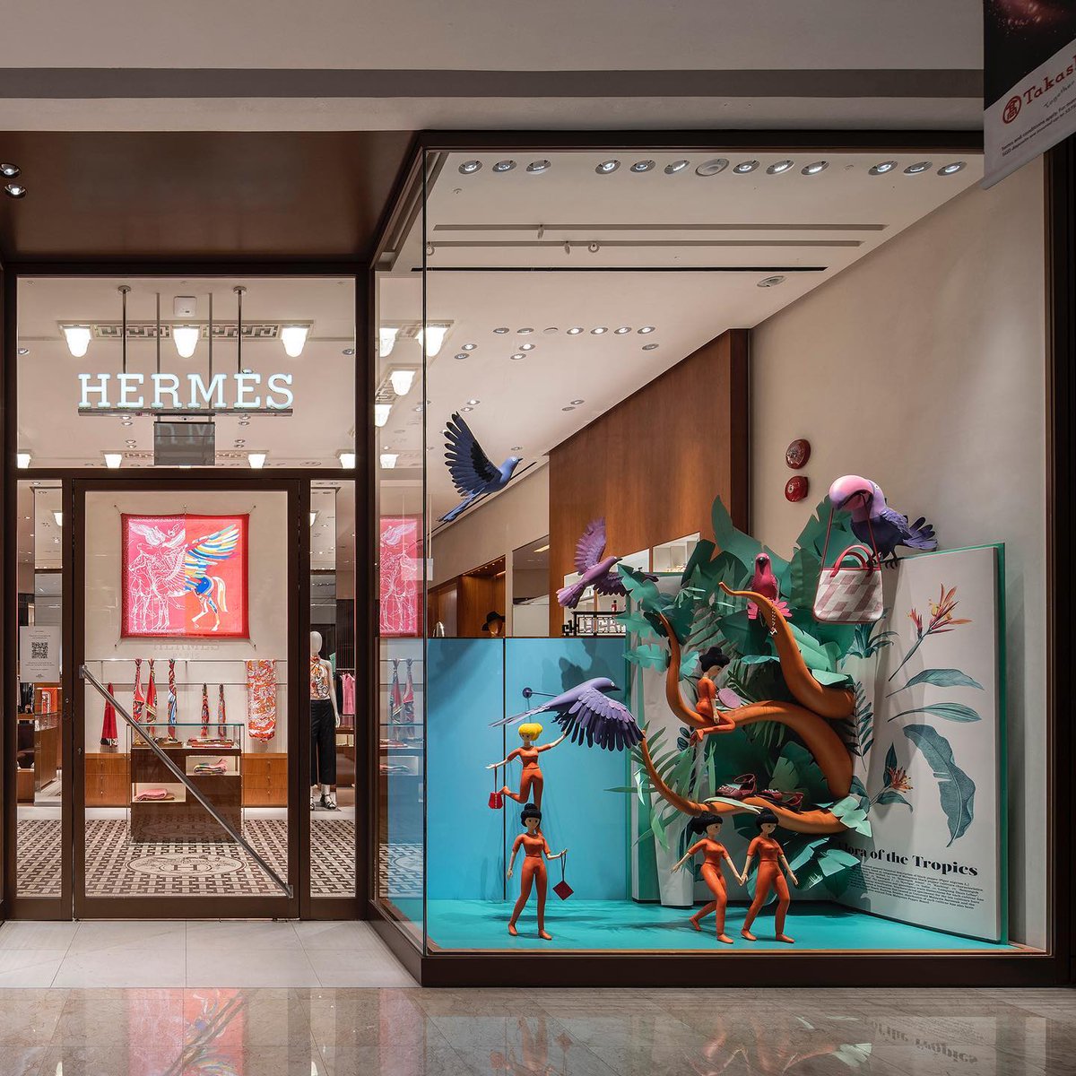 LanzavecchiaWai's tweet photo. New #hermeswindows series at @Hermes_Paris @n_takashimaya , Singapore.

“The Textbook Trip”📚🌈🌏

Photos by 
@darrensohphoto
 
#lanzavecchiawai #hermes #windowsdisplay #hermessingapore #retaildesign #windowdesign #dream #artwork #design #scenography  #visualmerchandising https://t.co/kX0NmjBzDc