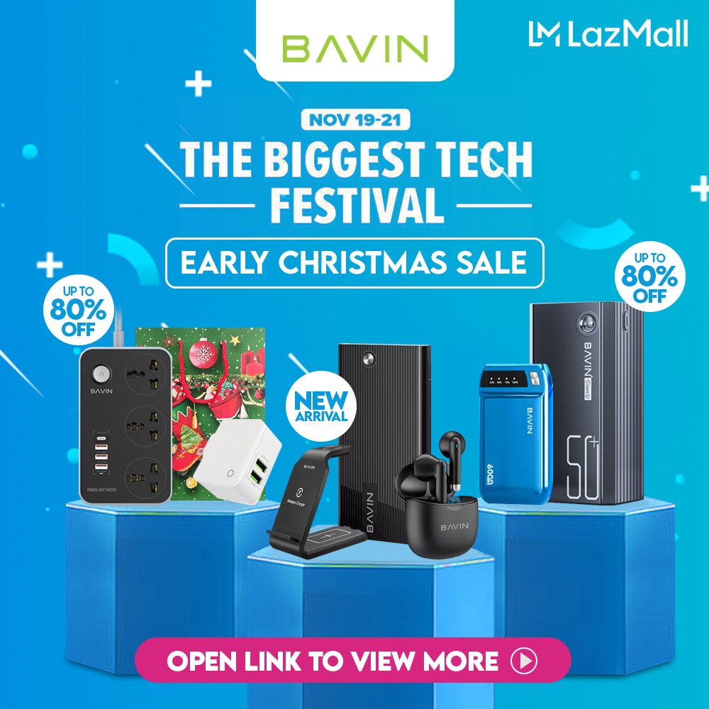 BavinOfficial's tweet image. Mga KaBAVINs get your early Christmas lists sa LAZADA at i-avail na nagyon November 19-21 The Biggest Tech Festival💚Get up to 60% OFF discounts, Free Shipping, Vouchers and get up to 10% Cashback😍
🛒 Enjoy Shopping!
ADD TO CART NOW: bit.ly/3CZFEOK
#ilovebavin
#bavinph
