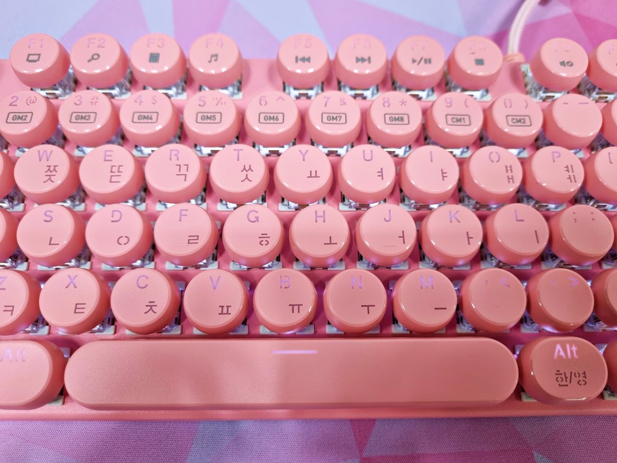 482번째 이벤트 입니다

이번에는 조약돌 키캡 + 핑크 색상의 청축 키보드로 진행하겠습니다 (K840 핑크)

팔로우 + 리트윗 해주신 분들 중 한분 추첨해서 드릴게요

11월 23일 화요일에 추첨하겠습니다!