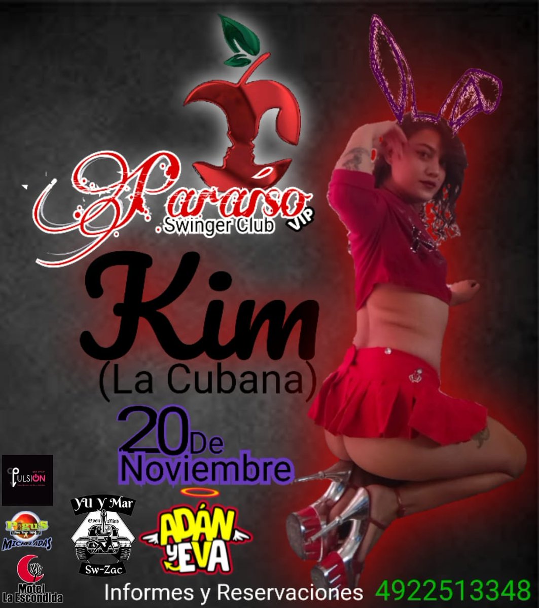 ParaisoSwZac's tweet photo. Festejemos el cumpleaños de Adán y a los cumpleañeros del Mes de noviembre. En #ParaisoVIP #SwingerClub
Sábado de conejitaS🐰
Noche NEÓN
Invitados Especiales de Lujo
Shows stripers para ellos y para ellas
Informes y reservaciones por whatsapp al 4922513348
#AdanYEvaSw https://t.co/O29vTkup0J