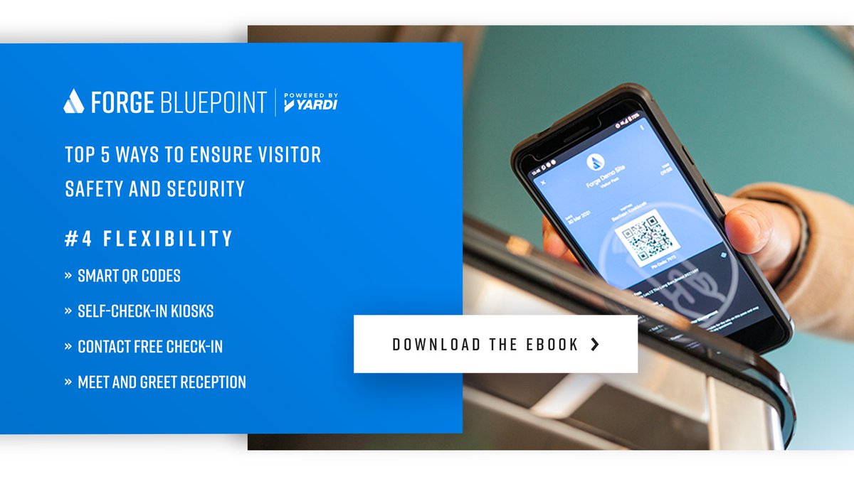 Provide an exceptional experience any time of the day no matter how many visitors with multiple options for visitor check-in. #Flexibility
Download: weareforge.io/news/top-5-way…
#VisitorManagement #VisitorExperience 
<a href="/Yardi/">YARDI</a>