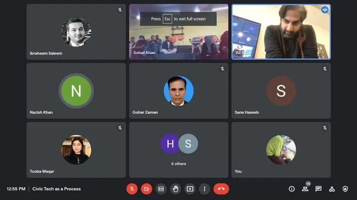 CodeforPakistan's tweet photo. CfP Director Technology, Ali Raza conducted a training session on 𝐂𝐢𝐯𝐢𝐜 𝐓𝐞𝐜𝐡 𝐚𝐬 𝐚 𝐏𝐫𝐨𝐜𝐞𝐬𝐬 with the #TECHNIH Fellows (in-person), and the KP Fellows and KP #Women #Interns (virtually).
#Civictech #training #session #Fellowship #updates @NIH_Pakistan
@nih_tech https://t.co/nN0p9LOf2f