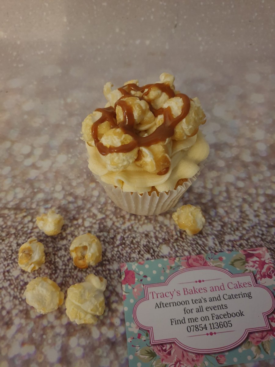 Today we added a new flavour to our cupcakes #popcorn #baking #tracysbakesandcakes #kidderminster