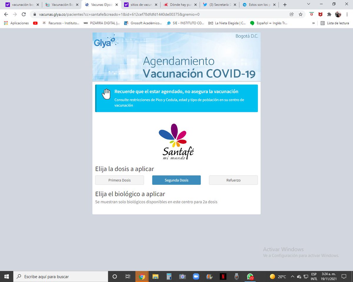 Aguasanta27's tweet photo. @SectorSalud En el Centro Comercial Santa Fe, no se puede agendar porque no hay ningun tipo de vacuna disponible https://t.co/Gmm7UhZ3bt