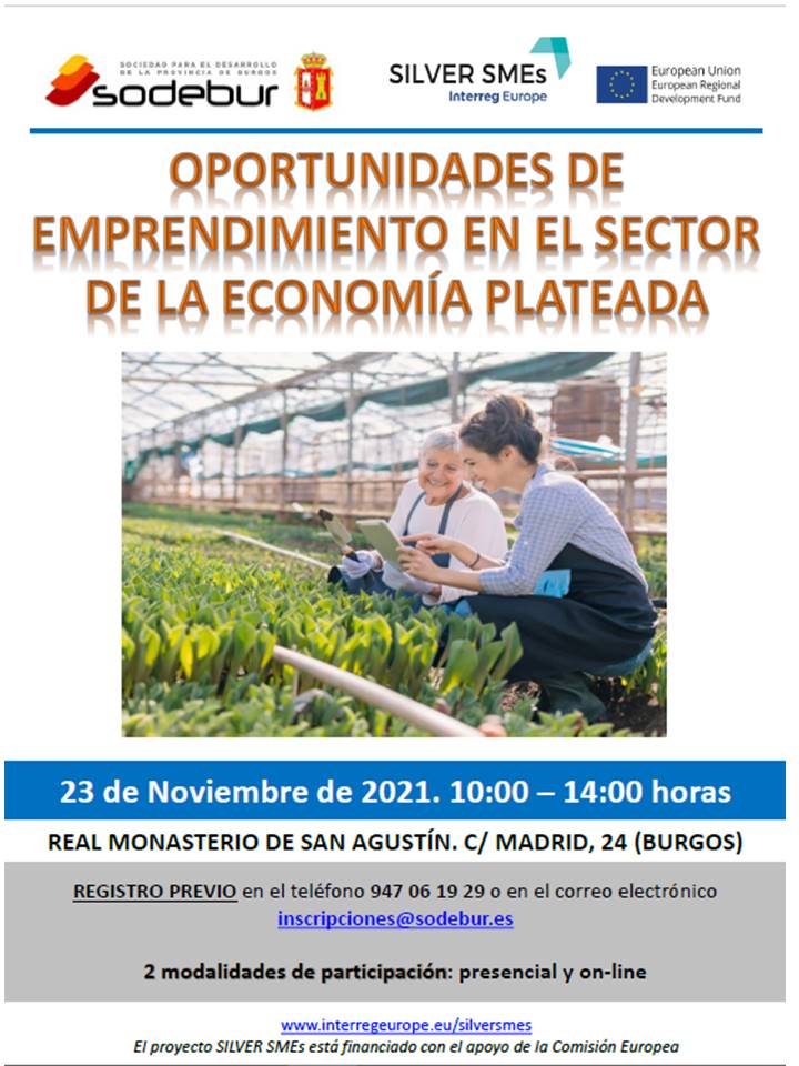 albertobokos's tweet photo. El martes 23 de noviembre desde @Plataforma50 participaremos en la "Jornada Oportunidades de emprendimiento en #EconomiaPlateada", que organiza @Sodebur. 
La jornada será presencial y online. Infórmate en este enlace: https://t.co/0UnT8ThILr
#silvereconomy #emprendimiento https://t.co/wR6QUzG4FV