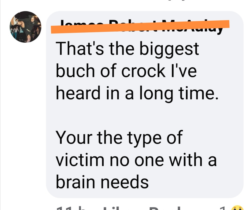 exposing_NENSL's tweet photo. Question Time, Racism trending. This thread is to show an exchange a friend had on FB last night. #isitok for a white man to tell a woman of ethnic heritage her experience of racism and misogyny from group admin is a "crock of shit only for no brain victims"?
Bare with, ss thread https://t.co/7hxnxfj0P5