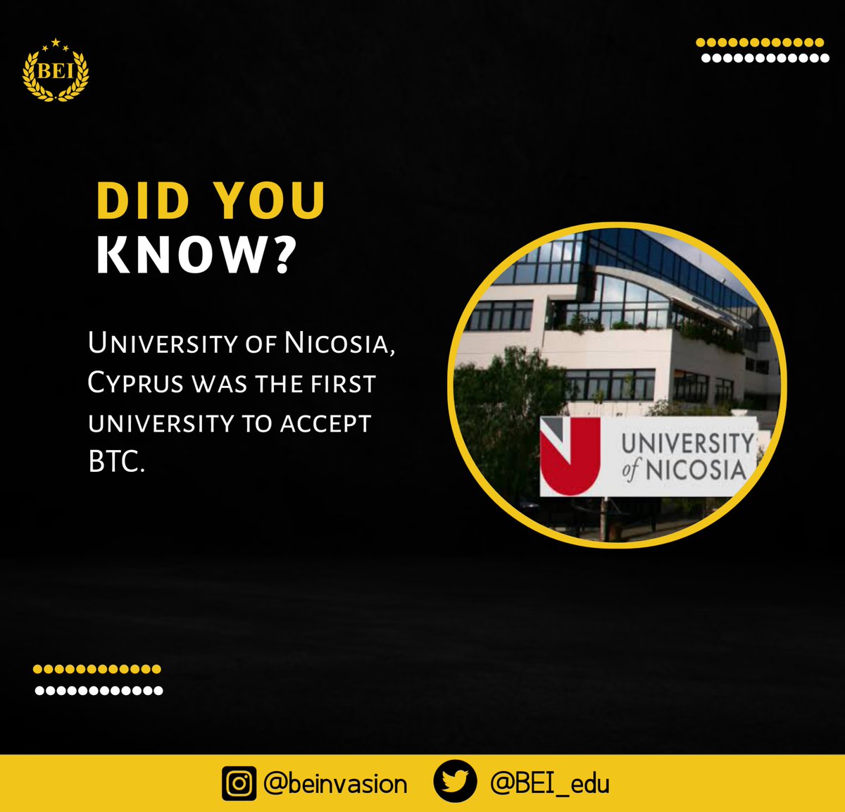 BEI_edu's tweet photo. IT'S CRYPTO FACTS !
Institutions embraces $BTC
Other entities should follow suit βοΈπ
#BTC #cryptocurrency #CryptocurrencyAcceptance #FutureWay https://t.co/4DFgfsXZcx