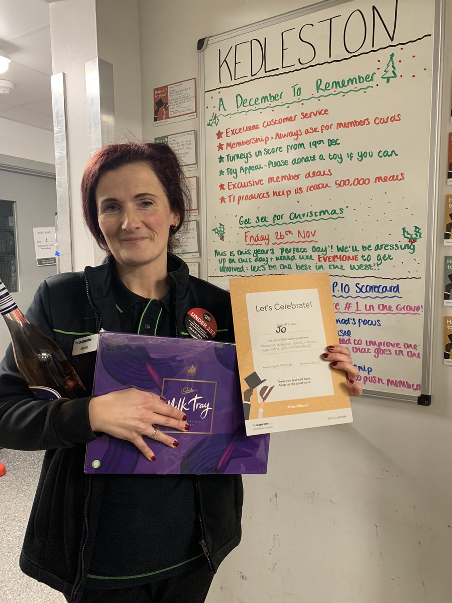 Alice Mead (@alice_mead94) on Twitter photo Congratulations Jo for being nominated as Kedlestonโs P10 colleague of the month! ๐ฅณ๐
Joโs customer service is second to none and sheโs continuously pushed membership! Well done! ๐๐
<a href="/GailGailmini/">Gail</a> <a href="/GlidewellGavin/">Gavin Glidewell</a> @grahamwren2 @PaulalanDennis <a href="/ClaireKoziol/">Claire Koziol</a> #coopradio Congratulations Jo for being nominated as Kedlestonโs P10 colleague of the month! ๐ฅณ๐
Joโs customer service is second to none and sheโs continuously pushed membership! Well done! ๐๐
<a href="/GailGailmini/">Gail</a> <a href="/GlidewellGavin/">Gavin Glidewell</a> @grahamwren2 @PaulalanDennis <a href="/ClaireKoziol/">Claire Koziol</a> #coopradio
