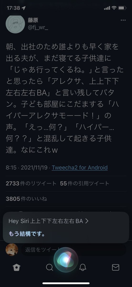 朝 家を出る夫がまだ寝てる子供達の部屋で アレクサ 上上下下左右左右ba と言い残し扉を閉じた こだまするアレクサの声に混乱する子供達 Togetter