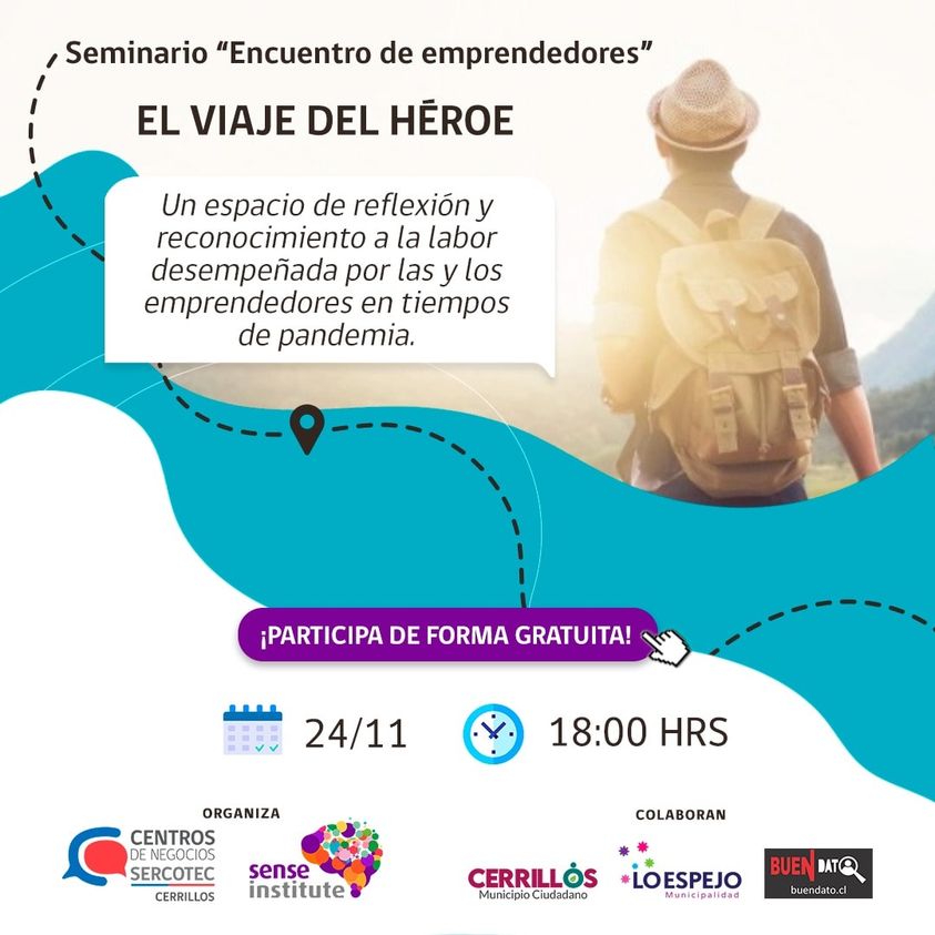 ¡Seminario Gratuito Identifica en qué etapa te encuentras, cuanto te falta y cuáles son los insumos necesarios para culminar tu aventura exitosamente.

Miércoles 24 de noviembre de 18:00 a 20:00 Hrs.
Inscríbete directamente en

lnkd.in/djVf54X7...

¡Etiqueta a un amigo/a!
