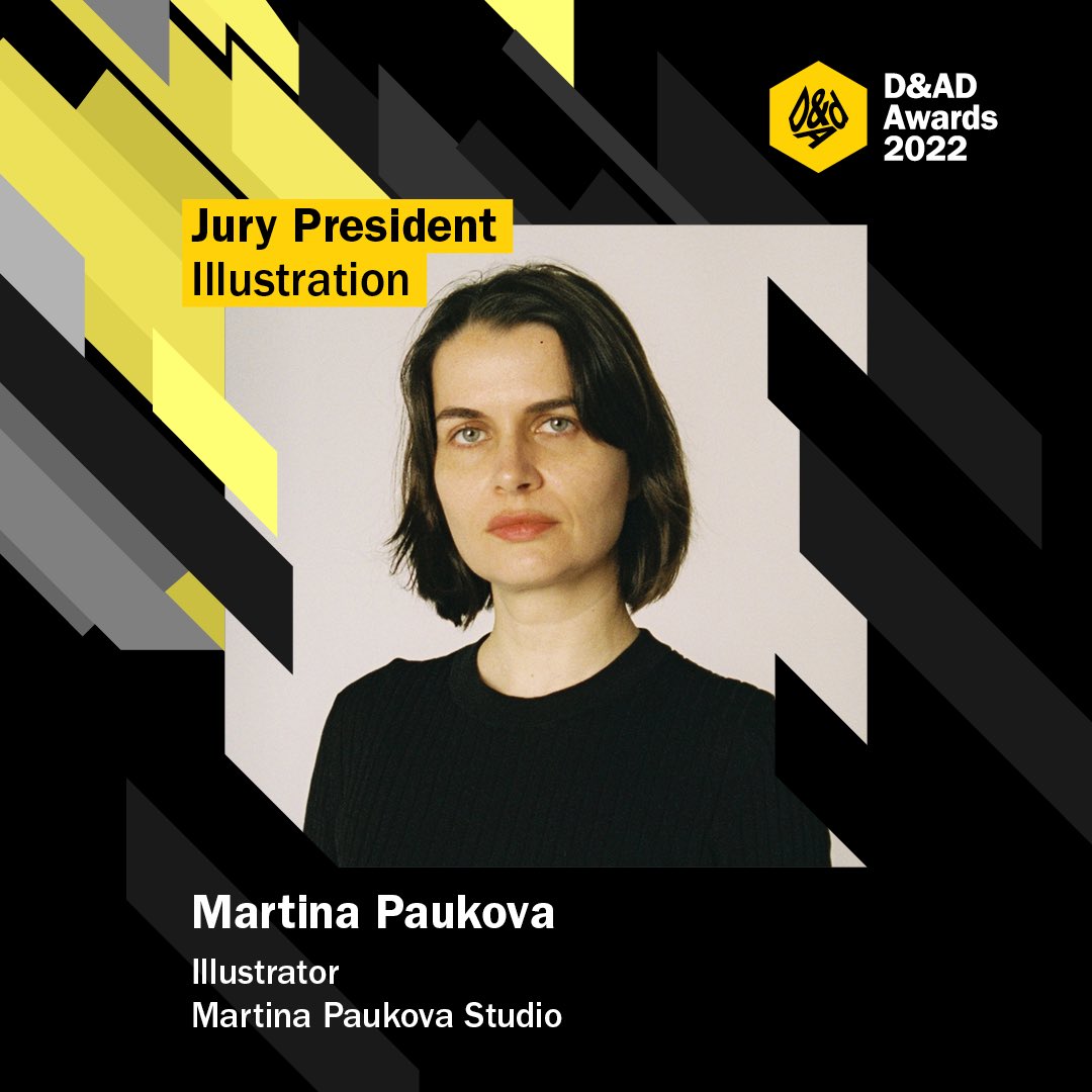 Proudly announcing that I will be serving as a D&amp;AD Awards 2022 Jury President in the Illustration Category !! Enter your work here bit.ly/3Cp8WFp , I so cannot wait <3