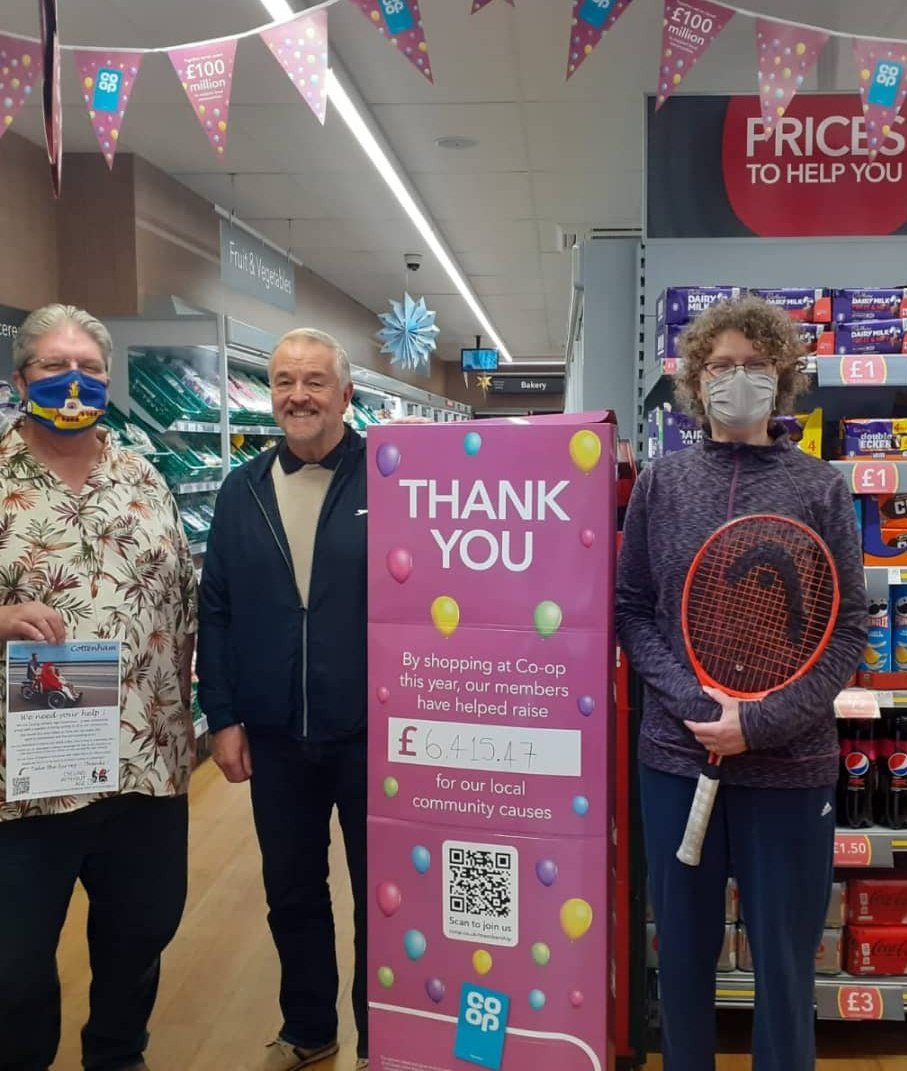 Great payout celebration with Cottenham Tennis Club and Cycling without Age. Sadly <a href="/CottenhamColts/">Cottenham Utd Colts</a> weren't able to join us.We wish them all well and look forward to seeing how the funds make a difference to their projects. Thank you to all our <a href="/coopuk/">Co-op</a> Members.

#itswhatwedo #LCF