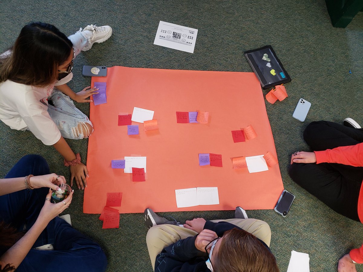 cJezasaurusRex's tweet photo. AP Capstone Seminar students evaluating and sorting evidence from IRRs.  #CFHS https://t.co/6GrBtUwOCi