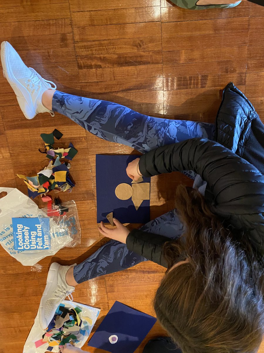 WestoverArts's tweet photo. Using felt boards to explore looking and our unique perspectives through the “Hey Ugly” exhibition by Ebony B. #WestoverArtist #WestoverGallery #EbonyB https://t.co/CYf5unueNc