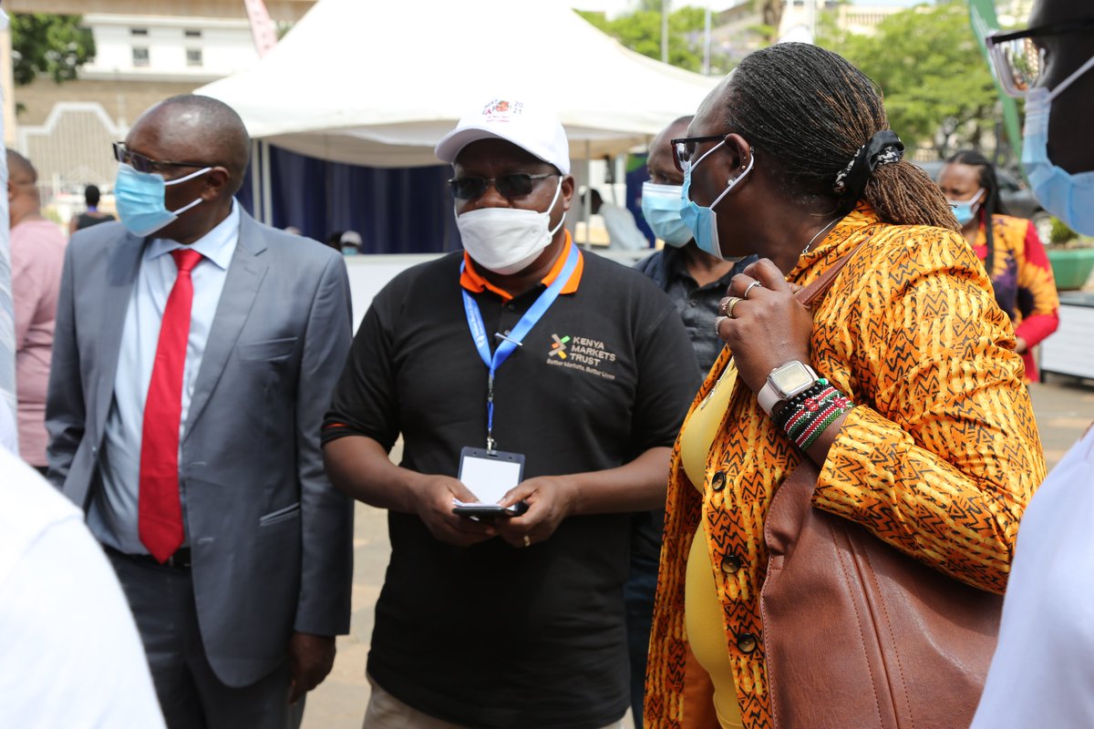 KenyaMarkets's tweet photo. Earlier today, the CS and PS for @IndustryKE, @maina_betty and Amb. Johnson Weru, visited the #KICCMeatExpo accompanied by the @KAM_Kenya CEO, @PhyllisWakiaga.
Thank you for being part of this milestone in Kenya's #meat industry.
#SizzlingExperience #livestock https://t.co/mq8DARskUM