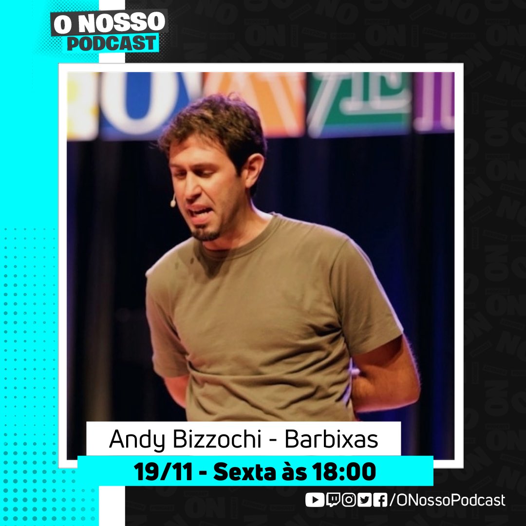 onossopodcast's tweet photo. 🔴https://t.co/KqChqmnFMX
DEIXE O 👍🏻 E ATIVE O 🔔

O Nosso Podcast as 18:00 é com o ator, musico e agora empresário @andybizzo dos @barbixas e @clubeBarbixas .

#ONossoPodcast #Barbixas #AndyBizzocchi https://t.co/KONnNunhrv