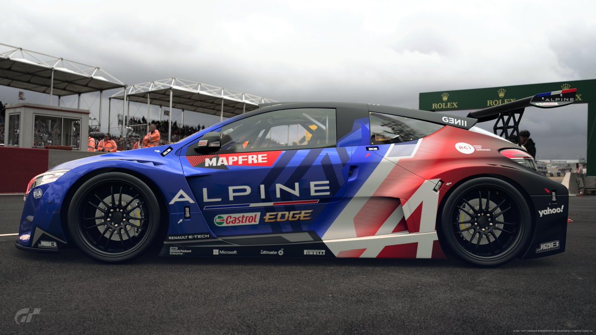 🔊 Hoy promocionamos las skins  del artista Jorge Sánchez con este diseño "F1 Alpine" para el Megane GR4

🎮 Gran Turismo
📲 Contacto: @JsbPerformance 

Instagram del artista: cullen666cullen