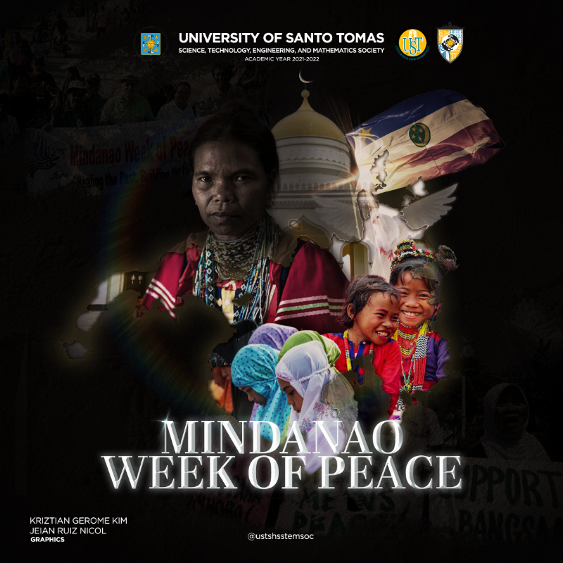 ustshsstemsoc's tweet photo. THE UST SHS STEM SOCIETY’S STATEMENT ON MINDANAO WEEK OF PEACE

By: Aileen Julian, Marielle Parcon, Earnest Penetrante &amp; Denise Langam