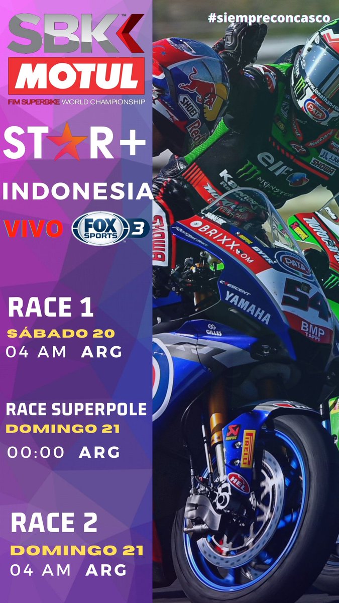 damonrelatorr's tweet photo. Arrancó la actividad #WorldSBKFinale @toprak_tr54 lideró ambas prácticas. @jonathanrea tuvo inconvenientes técnicos en FP1 y mejoró notablemente en FP2. P16 para @TatiMercado36 y P18 para @AndresGon74 en #WorldSSP Aquí van también los horarios de TV ✊ junto a @SebasPorto19 🙌 https://t.co/C9Fq4xUSL2