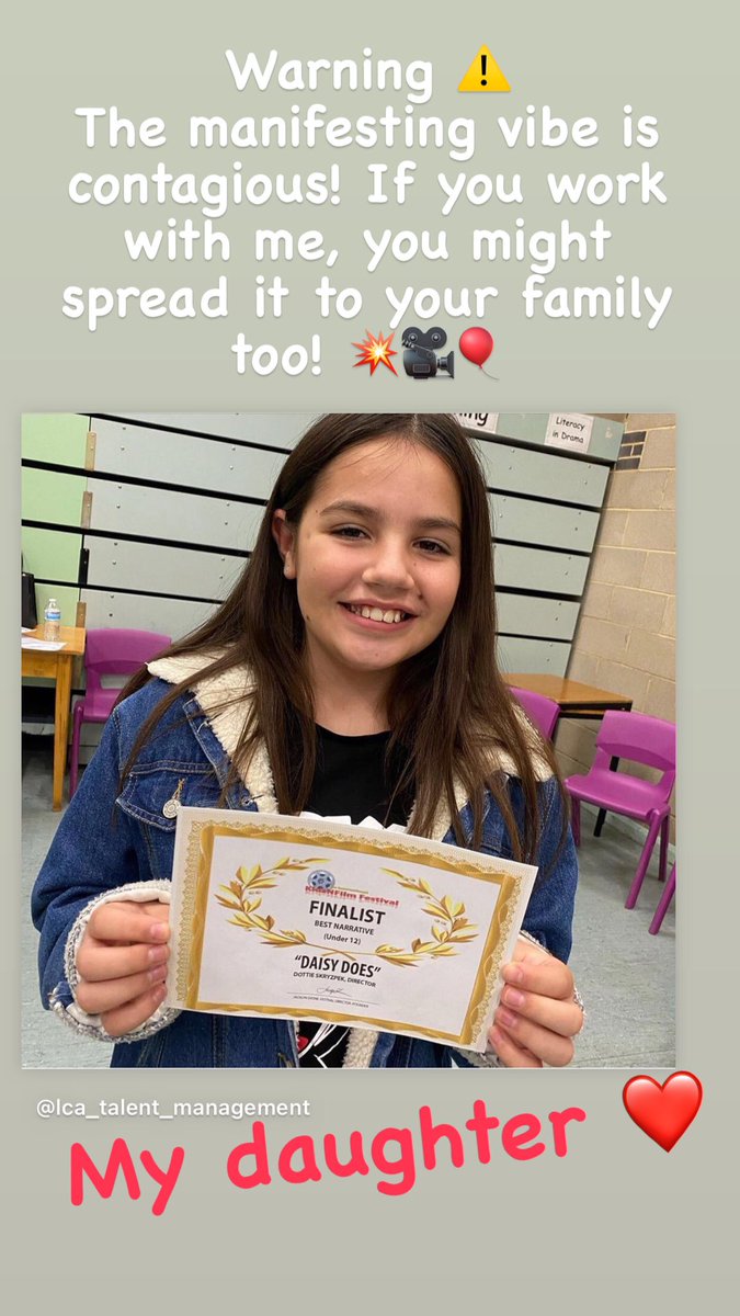 Warning ⚠️ The good manifesting vibes are contagious – if you work with me, you might spread it to your family &amp; friends too!
Im offering an introductory rate on my one-to-one services, which are available from next week. My speciality is #acting #career #lawofattraction #casting