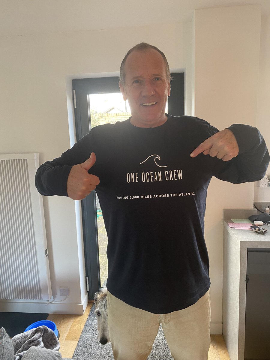 Very best wishes to <a href="/JenCullom/">Jennifer Cullom</a> and <a href="/OneOceanCrew/">One Ocean Crew</a> who are in the final weeks before rowing the Atlantic. An incredible challenge! (I’m available as a slightly more mature model on terra firma for the merch!) #faceforradio