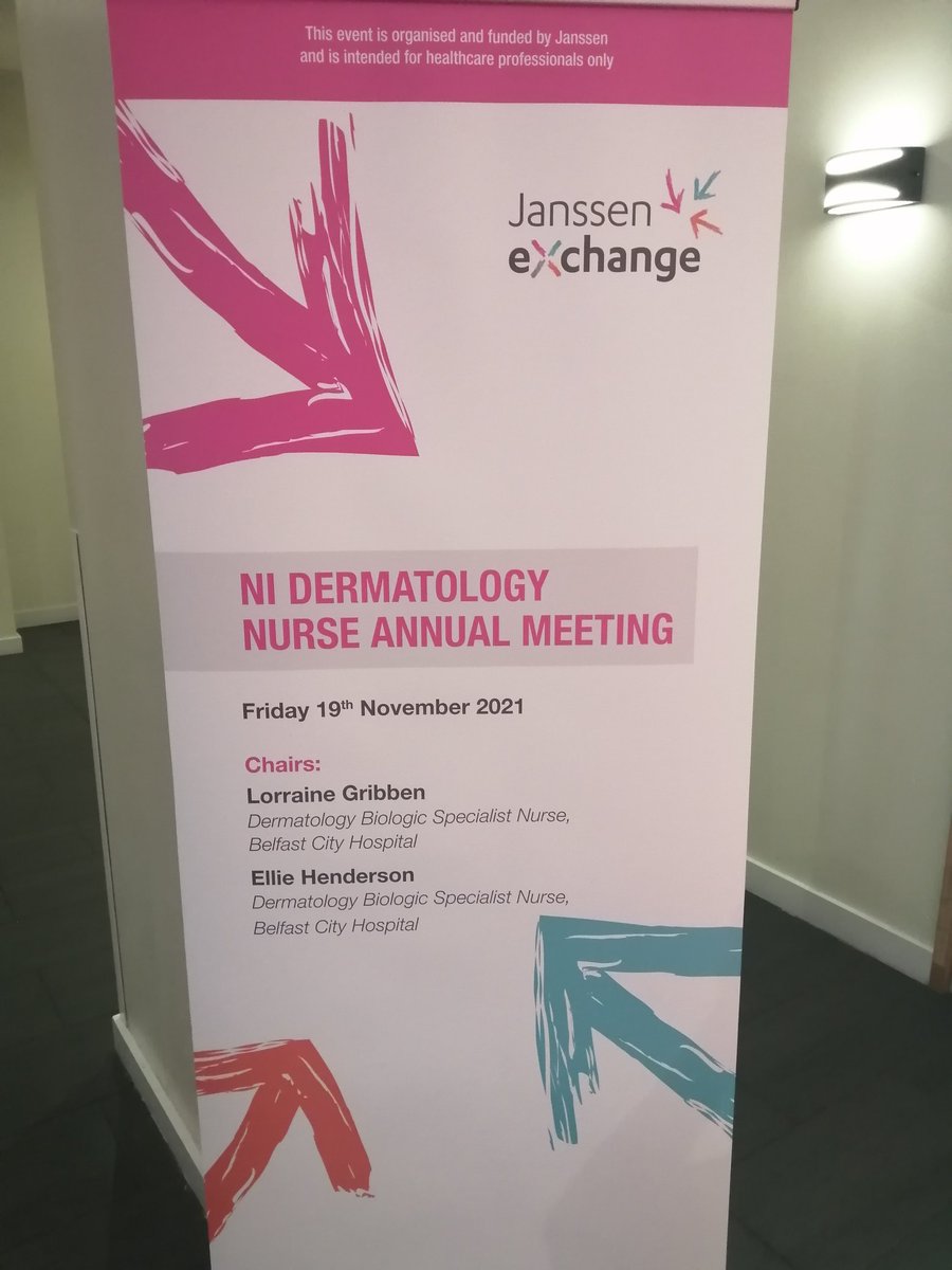 Excited to be talking to NI dermatology nurses today. Thanks @LorraineGribbe1 for the invite
#dermatology 
#JAKinhibitors
#atopicdermatitis