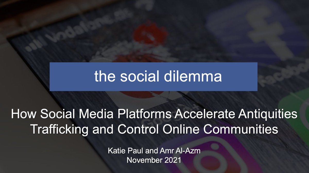 At #ASOR21? 

Join the "Digital Archaeology and History II" session TODAY at 10:40am to hear <a href="/ATHARProject/">ATHAR Project</a> co-founder <a href="/AnthroPaulicy/">Katie A. Paul</a> present the latest in the world of big tech's antiquities black market—and what can be done to help stop it.

virtual.oxfordabstracts.com/#/event/2023/p…