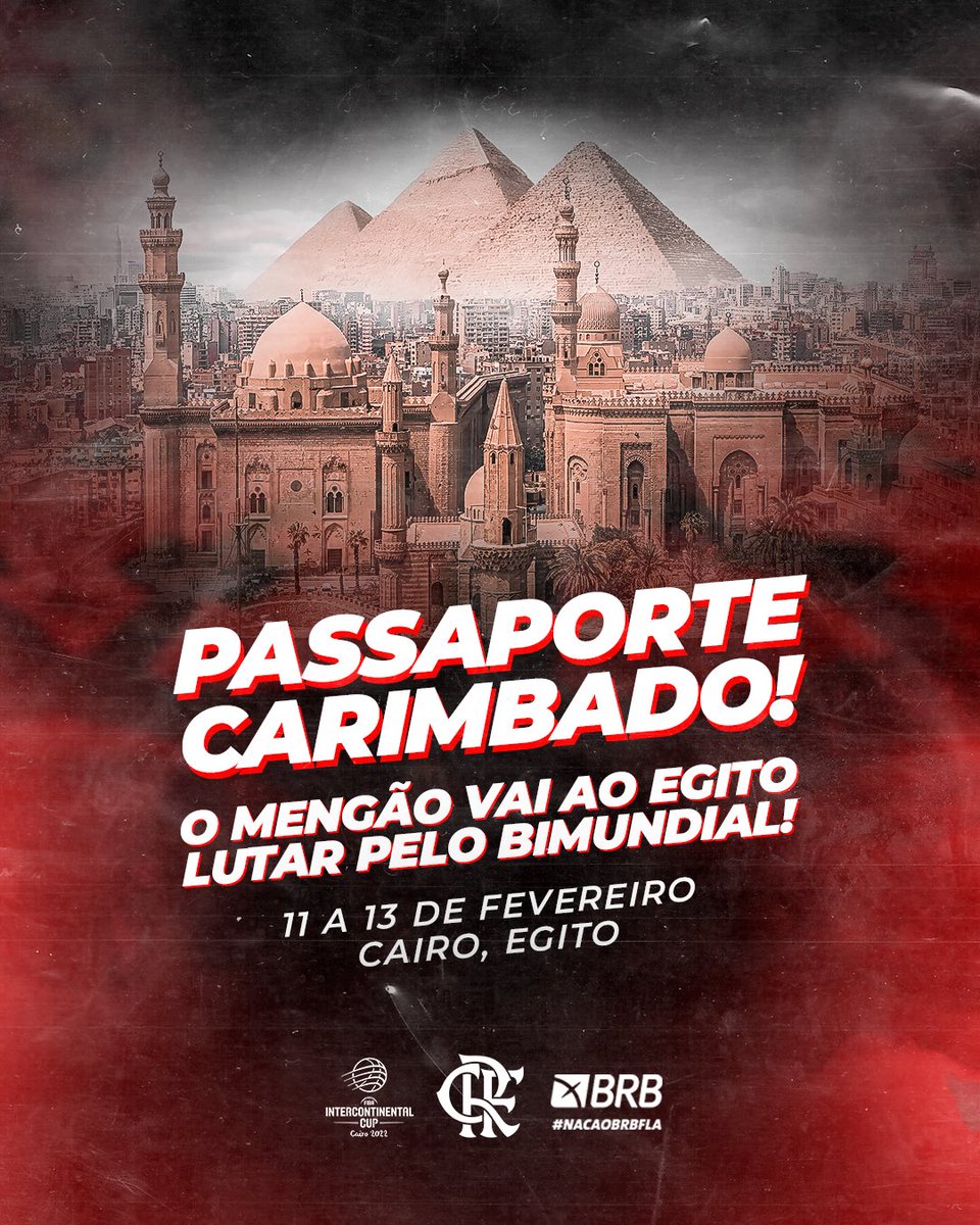 TimeFlamengo's tweet photo. Local definido! O #FlaBasquete vai disputar a Copa Intercontinental no Egito, em fevereiro! Além do Orgulho da Nação, San Pablo Burgos (ESP), Lakeland Magic (EUA) e Zamalek SC (EGI) disputam o título mundial. Vamos juntos #AtéOFinal! 🌍🏀 #NaçãoBRB https://t.co/5VrN2pEsfX