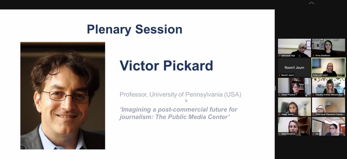aagladkova's tweet photo. @VWPickard discussing post-commercial future for journalism at the #moscowreadings conference now https://t.co/PEyDm414nO