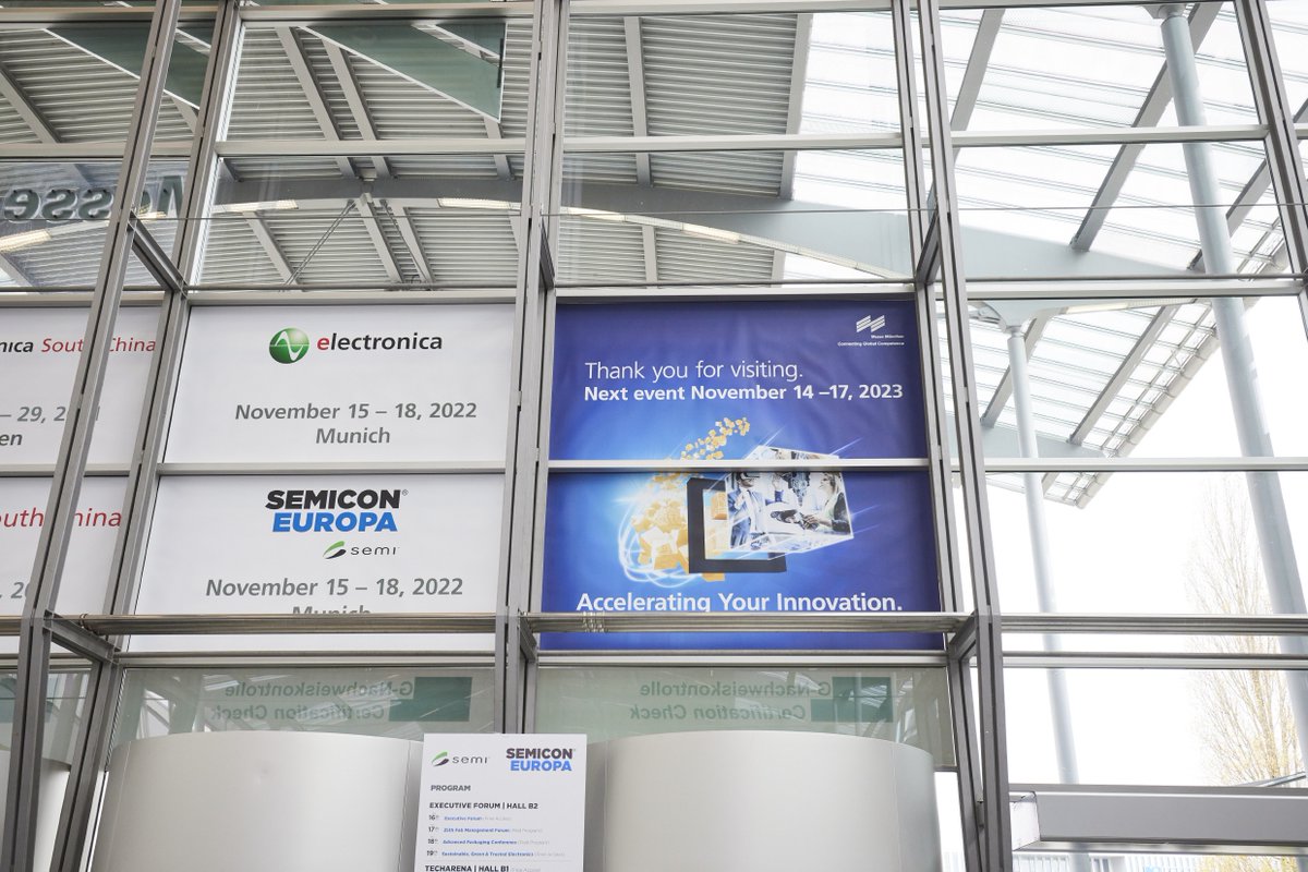 productronica's tweet photo. 👉#productronica 2021 ends with about 20,000 visitors and 894 exhibitors, underscoring its position as a leading trade fair for the #electronics industry – in observance of strict hygienic rules. ✅👏 Find the final report here: https://t.co/iaLFrpiUcD https://t.co/WbBEP1onx3