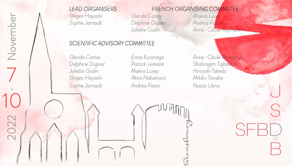Jarriault_lab's tweet photo. Many thanks to the many people involved in building our 2022 meeting:
“New Frontiers in Developmental Biology - Celebrating the Diversity of life”
#SFDB-2022-JSDBmeeting, #Strasbourg
#NewFrontiersDevBio, #SFBD, #JSDB, #MUFJ https://t.co/S52TfUcelP
