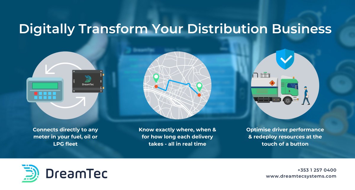 Looking for greater transparency on vital business activities? 
✅For simplified compliance
✅Paperless &amp; digitised deliveries 
✅Accurate #meter capture
✅And a real time overview of your #fuel distribution business
Contact DreamTec today 👉 bit.ly/3nQKNCw 
#fuel #lpg