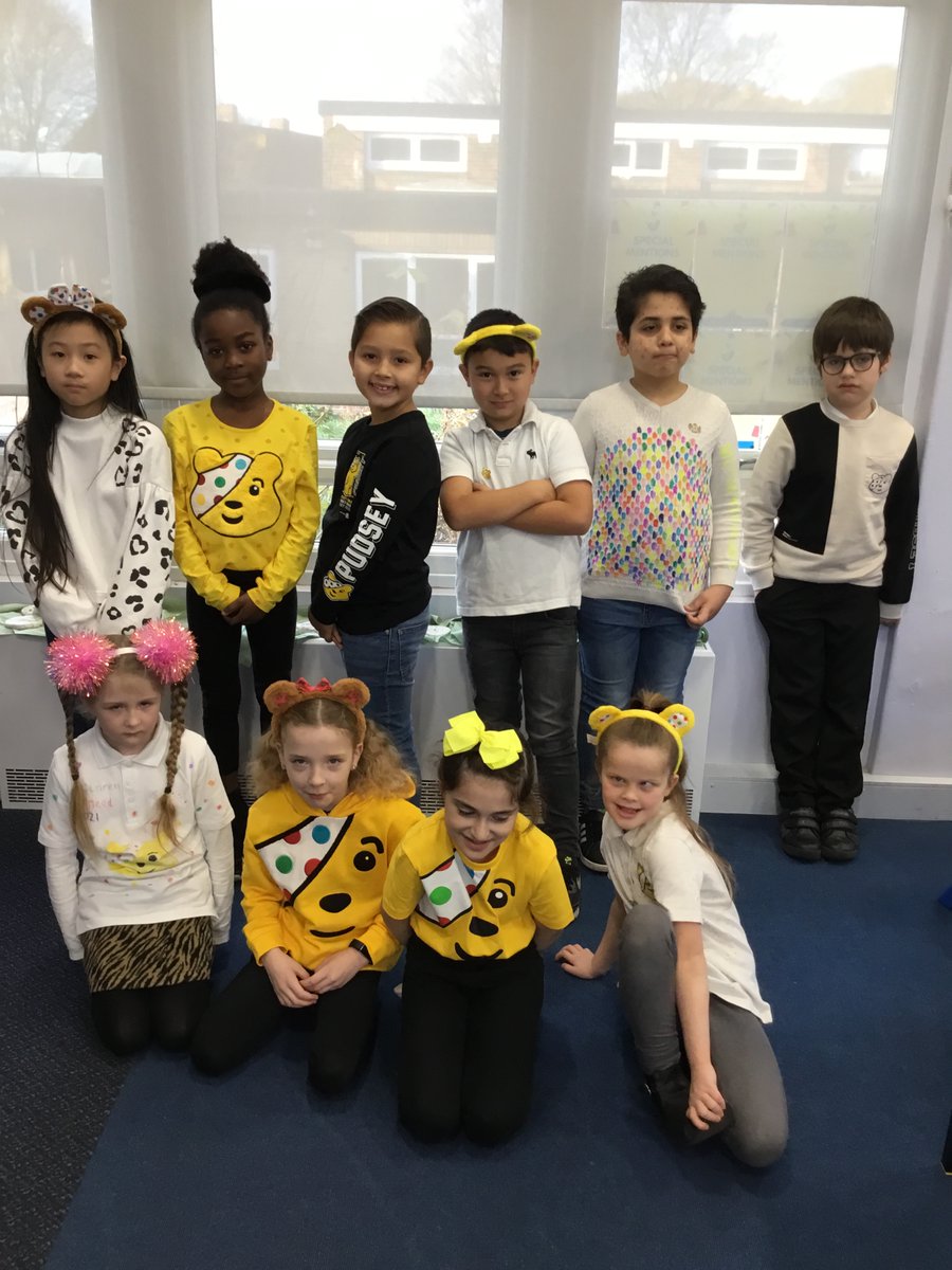 IvesonPrimary's tweet photo. Thank you for taking part in Children in Need, dressing up and making donations. Donations are still be collected and will be shared at the end of the day. For now, take a look at some of the fantastic costumes we have across school... #ChildreninNeed #community #ivesonessentials https://t.co/rF0YdE81ZB