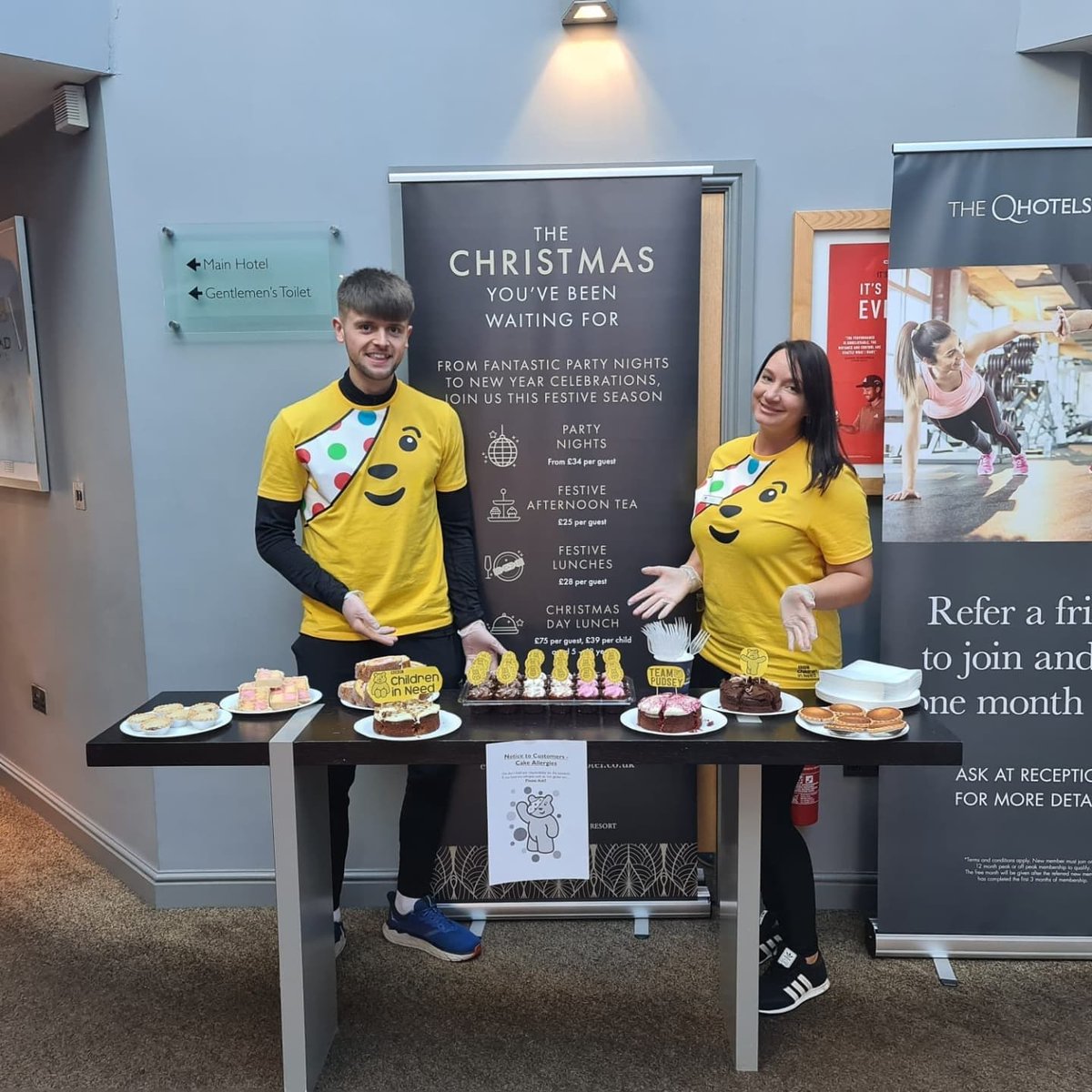 Well done to Clare and Matt for raising £100 today for Children In Need 💛