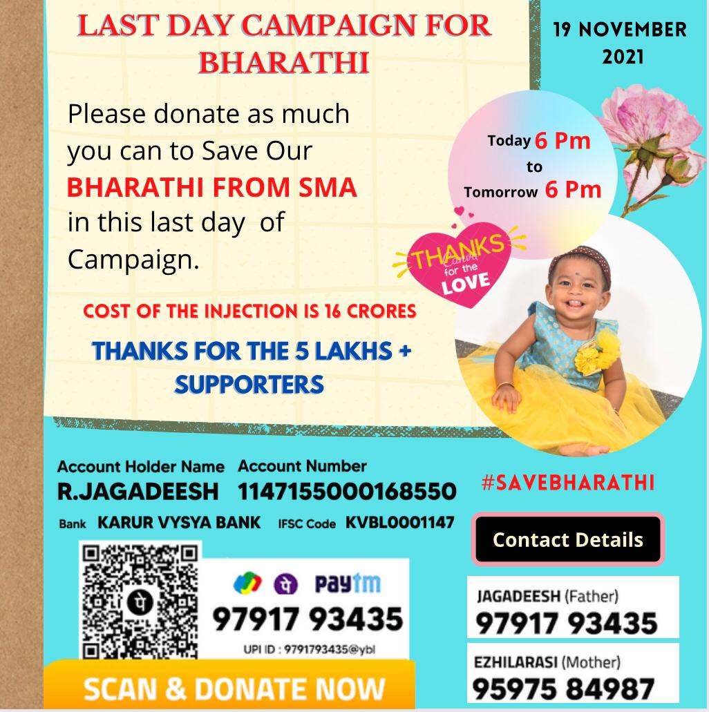 oviyashanthi's tweet photo. One last time !!! 

Last day campaign - from 6pm to 6pm..

#savebharathi
#timetosavebharathi https://t.co/zDsSkEycXq