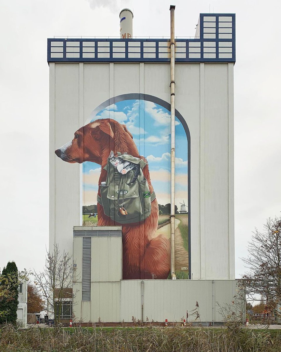 globalstreetart's tweet photo. Tag that friend who loves dogs 👇

Recent work by @SmeetsBart for @siloarttourachterhoek 

#GlobalStreetArt #paintedcities #paintedstreets #paintthestreets https://t.co/xd6o7ASOOA